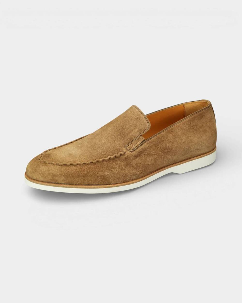 NEW BONTONI men's raggio s-stitch venetian shoes in farro